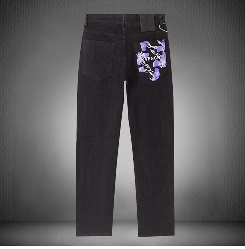 E Mall's Same Style 25 Autumn/Winter 33-Degree Healthy Pure Black Casual Comfortable Jeans E Mall's Same Style 25 Autumn/Winter 33-Degree Healthy Pure Black Casual Comfortable Jeans