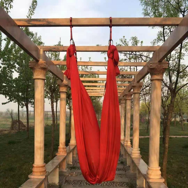 Yoga Studio anti-gravity aerial yoga hammock elastic yoga 2.8x 5 m hammock sling elastic fabric