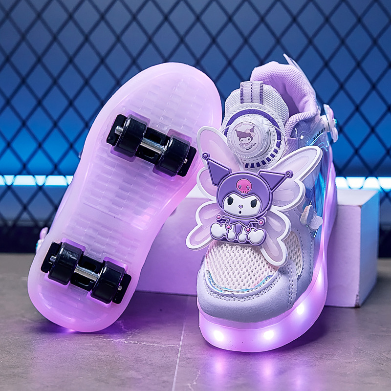 子供用クロミローラースケート、男の子用厚底滑り止め2025春秋カイエンスポーツシューズ、中型および大型子供用|undefined