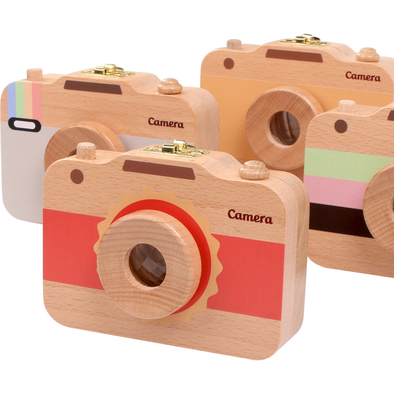 wooden  children camera Milk tooth Save Box baby Tooth storage box Lanugo Collection Save Anniversary