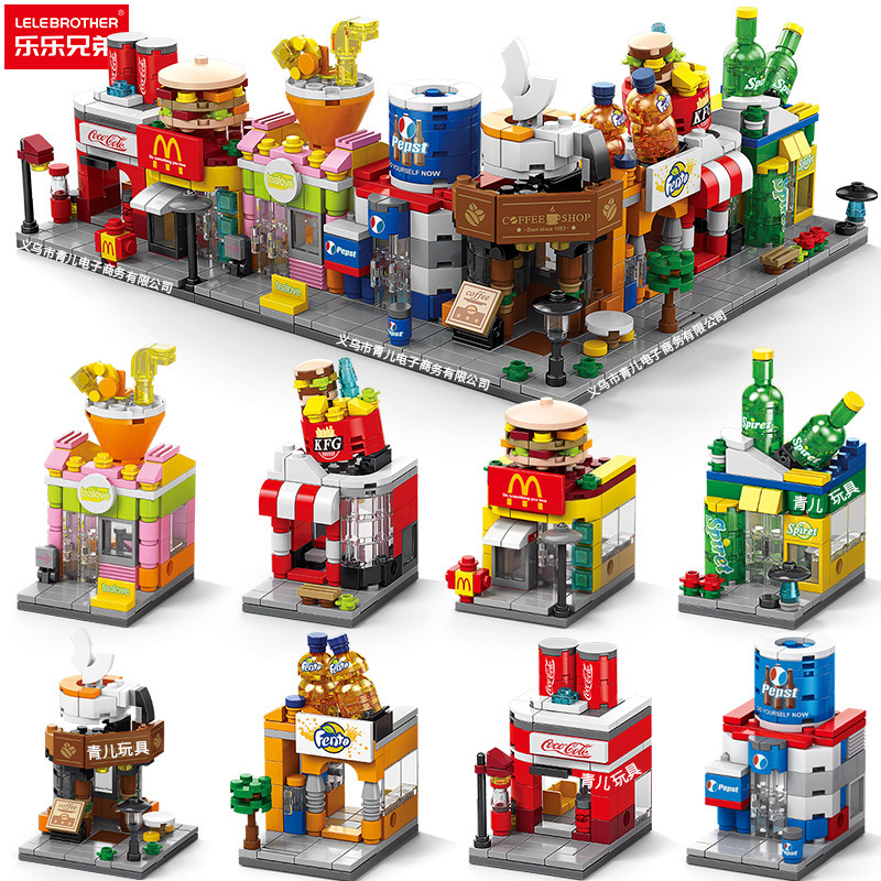 Lele Brothers 8755 Mini Street Scene Assembly City Building Model Decoration Children's Toy Building Blocks Campus Wholesale Lele Brothers 8755 Mini Street Scene Assembly City Building Model Decoration Children's Toy Building Blocks Campus Wholesale