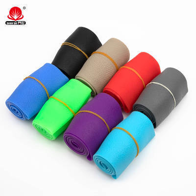 New car silicone steering wheel cover summer ultra-thin leather texture anti-slip and odorless silicone handle cover unisex 120g