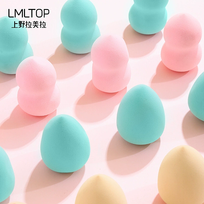 Small cosmetic sponge, set, powder drop-shaped, 4 pieces