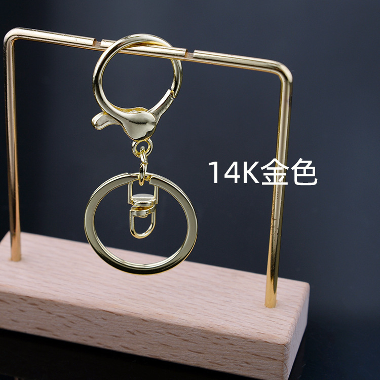 Diyキーホルダー部品メッキロブスターバックル新型キーホルダーペンダント丸竜バックル三点セットチェーン材料バッグ|undefined