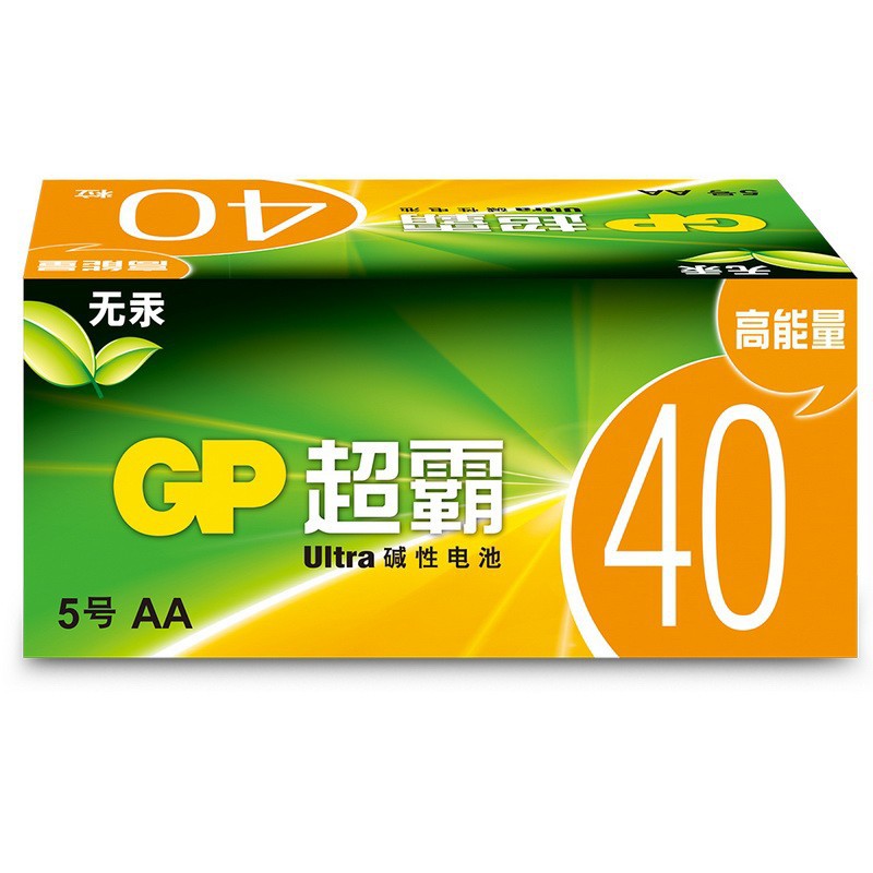 专享价！GP超霸碱性电池5号LR6五号玩具车血压计智能锁燃气表电池