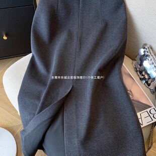 ��ʽ�p����|ë�ػ�ɫ����ȹ2025�ﶬͨ�ڸ����_��ֱͲë��ȹ