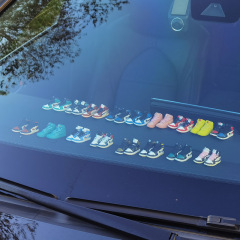 網紅潮牌模型手辦車載擺件車內飾品男創意立體個性鞋模球鞋裝飾AJ
