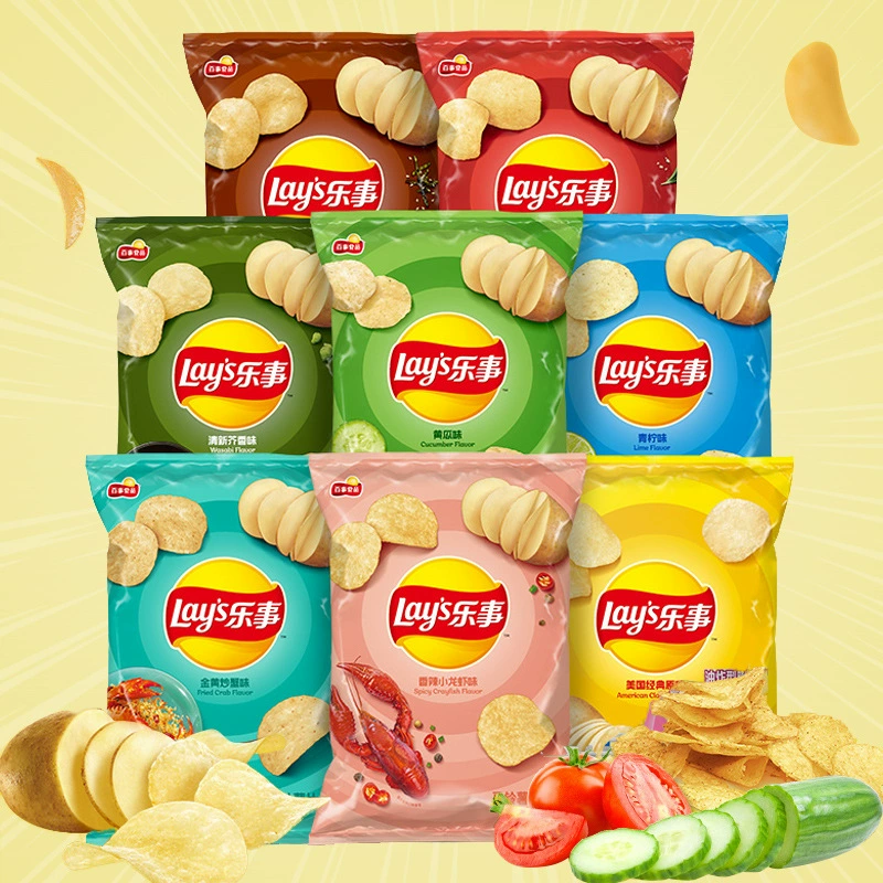Чипсы (Lay's) 70 г — волнистые воздушные, набор вкусов, огуречный и др.
