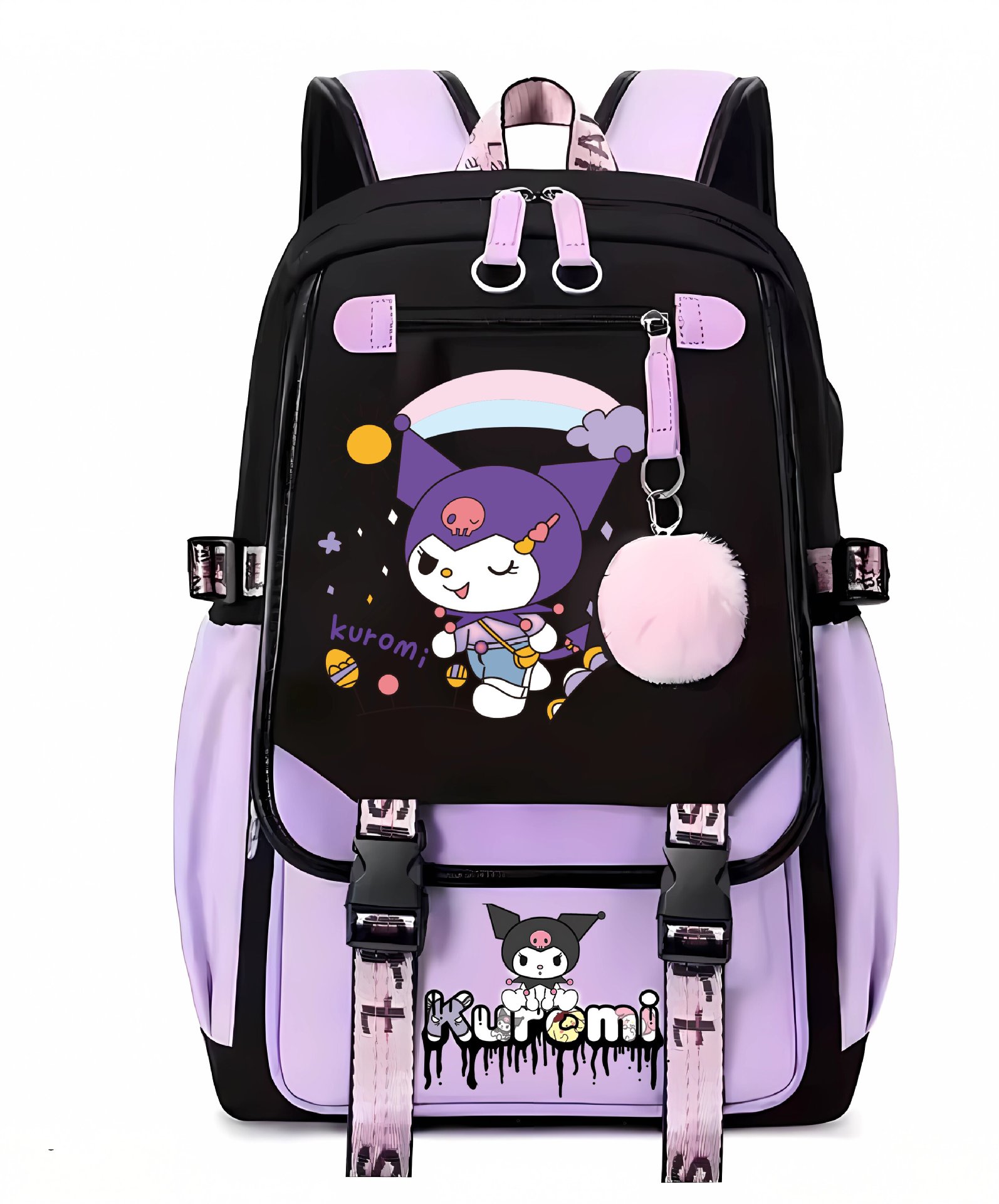 Nueva bolsa de viaje bolsa de deporte estudiante mochila bolsa de carga USB DE LOS NIÑOS gran capacidad bolsa