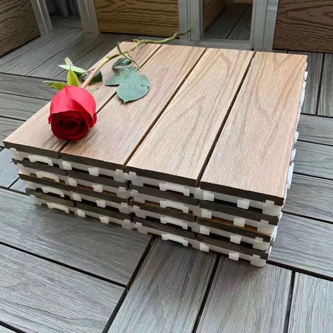 Fabricante de madera plástica DIY madera plástico pequeño piso 300 * 300 * 22 image 1