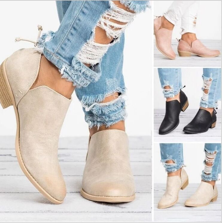 Autumn Winter ankle boot Women Big size Short boots Shoes 靴