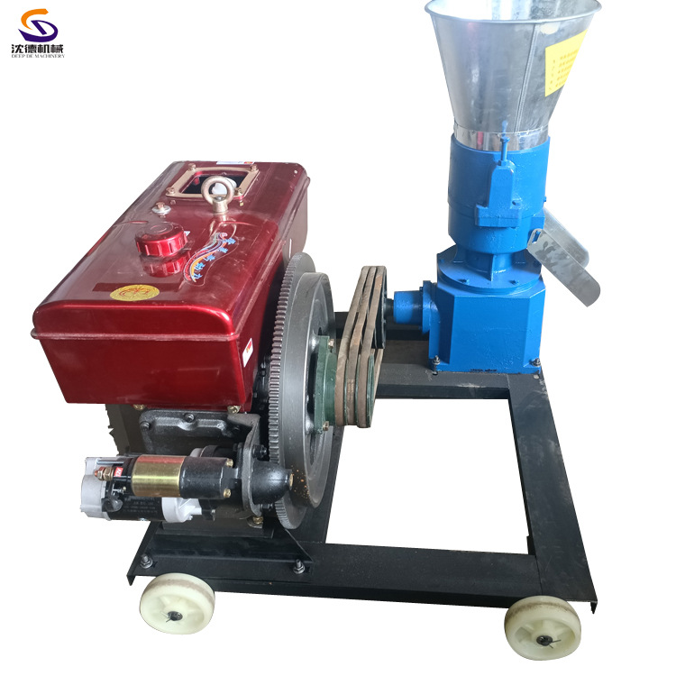 平模颗粒饲料生产线 兔子颗粒饲料机 养鸡场用造粒机根据需求选购