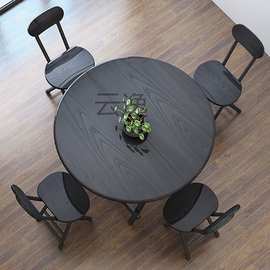 Tx桌子折叠餐桌家用吃饭桌摆摊桌户外折叠桌便携圆桌阳台简易小桌
