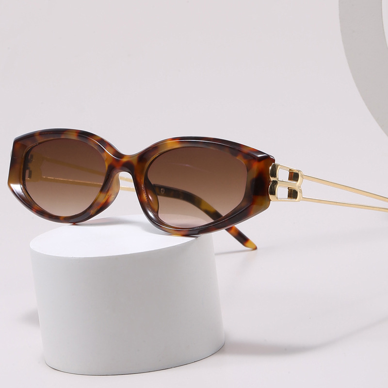 Metal Claw Shaped Temple Wire Sunglasses for Men And Women Outdoor Stylish Versatile New Fashion round Frame UV400 Protection_voghion.com