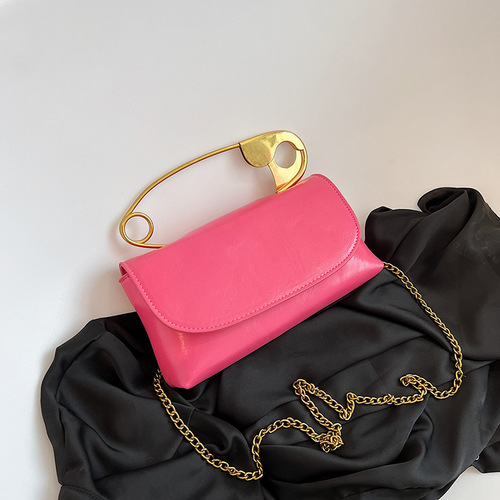 Korean version of personalized needle bag women's handbag  new large-capacity style shoulder bag trendy chain crossbody bag