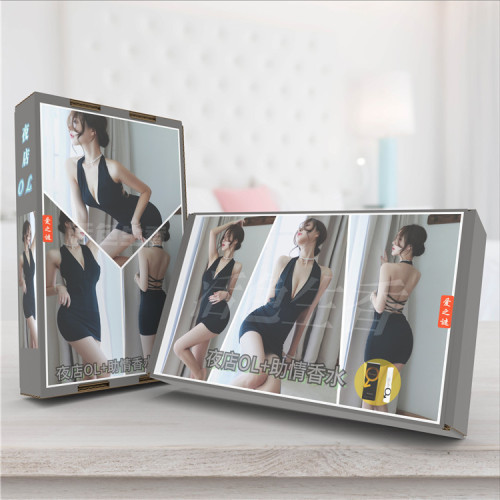 Mystery of Love Nightclub OL+Perfume Set Sexy Underwear Net Clothes Lace Skirt Uniform Adult Sex Toys