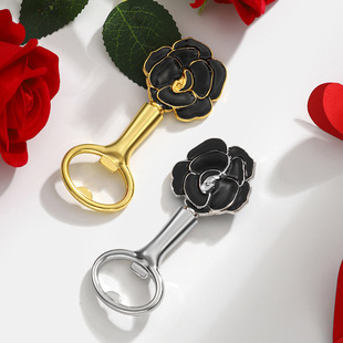 Cross-border Rose Bottle Opener Valentine's Day Small Gifts Birthday Party Beer Bottle Opener Zinc Alloy Bottle Opener
