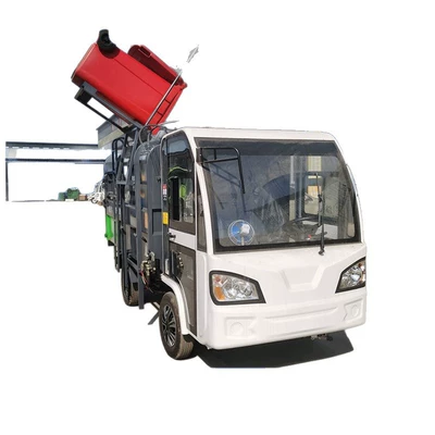 one-click self-unloading garbage truck, Elektrik zibil maşınları