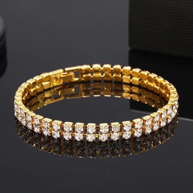 Bracciale con strass da donna elegante gioiello di moda_voghion.com