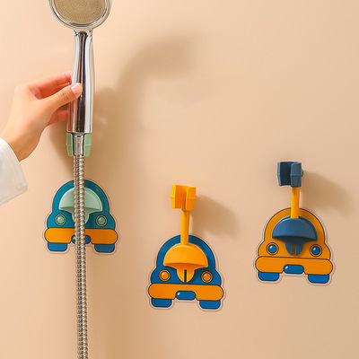 免打孔花洒支架固定座万向可调节莲蓬浴室卡通喷头花晒淋浴器底座|ms