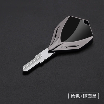 Motorcycle Key key blank - gunmetal-mirror-black-bm-028