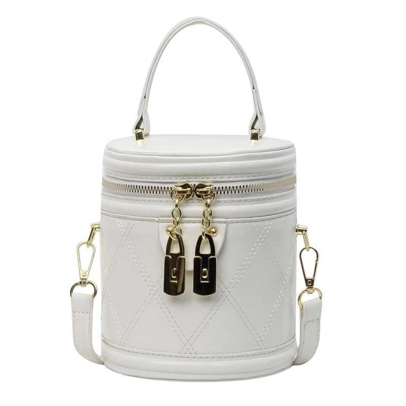 Bolso simple popular de este año para mujer 2024 Nuevo estilo occidental bolsa de mensajero de alta calidad bolsa de cubo de moda versátil