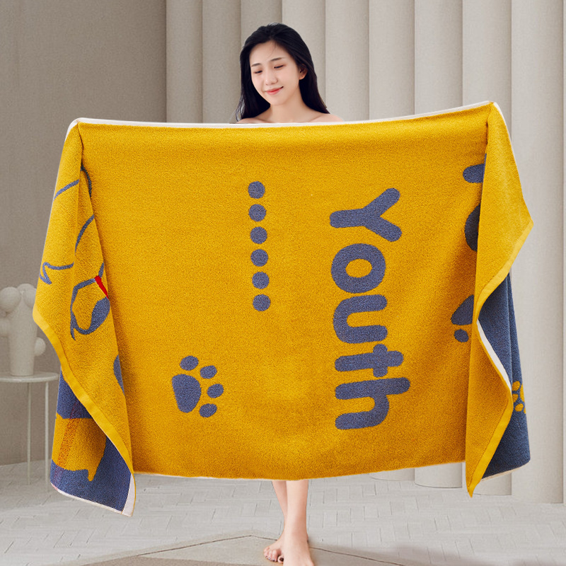 New cotton bath towel household thickened absorbent lint-free cotton soft children Bath adult large bath towel
