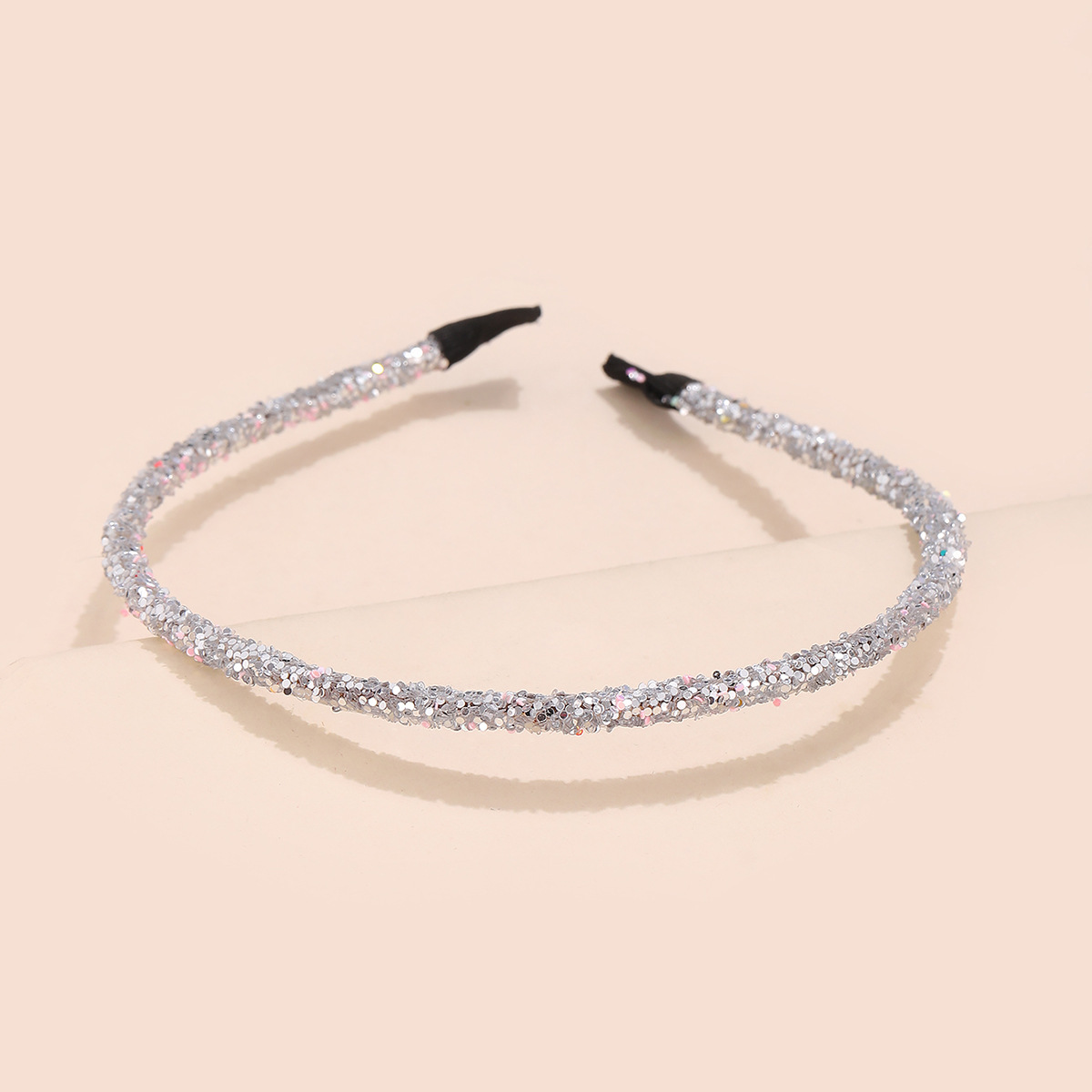 Nuevo estilo europeo y americano de Navidad transfronterizas joyas de cabello de pañuelo de cabeza de mujer cebolla dorada brillante polvo de cabello fija fuente de tarjeta de cabello fina