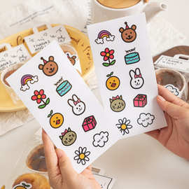 贴纸可爱ins风韩式烘焙蛋糕甜品饼干小吃盘装饰迷你不干胶标签贴