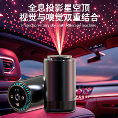 車に乗っているアロママシンの星の上に投影して車に乗って止まっています。