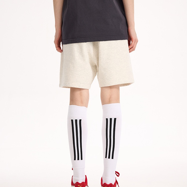 UNF 450g pantalones de lana de perfil de viento de dinero viejo pesado pantalones cortos deportivos casuales sueltos pantalones de cinco puntos hombres y mujeres de moda