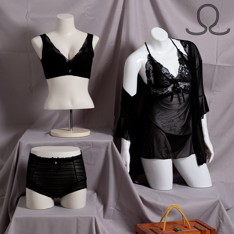 Clothing Store Sexy Body Underwear Model Frame Doll Model Props Female Window Half-body Dummy Female Model Display Rack