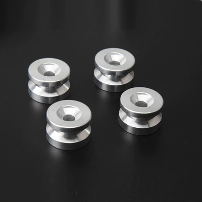 Mojiwei tail box installation accessories quick release bottom seat cushion aluminum alloy cushion motorcycle aluminum alloy tail box buckle accessories (Motorcycle trunk) - silver-aluminum-alloy-4-pieces-excluding-screws-and-nuts
