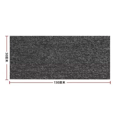 for cars, the Snowy carpet-style Universal Foot Pad - black-grey-separate-rear-seat-50150
