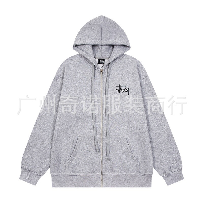 Stu斯图FW24联名刺绣欧阳娜娜同款斯图联名卫衣休闲长裤牛仔裤|undefined