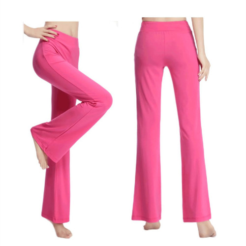 Modal Athletic Body Pants for Women: Fitness, Dance Practice, Latin Dance, and Square Dance – Slim Fit, Flared-Style Trousers