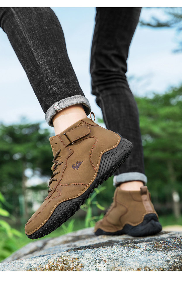 Giày bốt Martin nam cổ cao da lộn, đế bằng chống trượt, phong cách thường ngày — 55079 kaki, 55079 màu nâu, 55079 màu xám, 55079 màu đen chi tiết 32