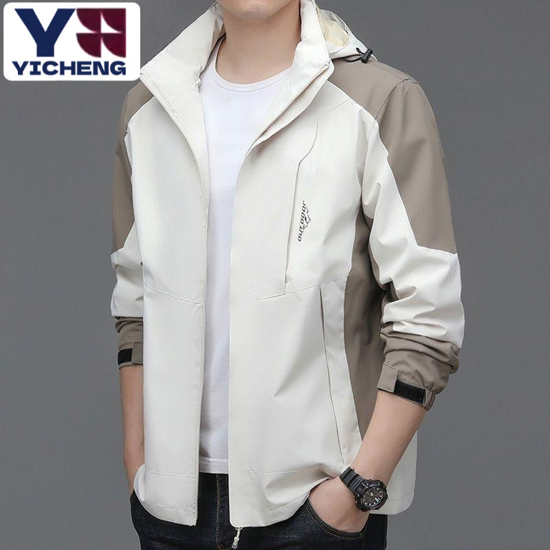 Clothing City Men's Jacket 2024 New Casual Sports Windbreaker Spring and Autumn Middle-aged Men's Jacket