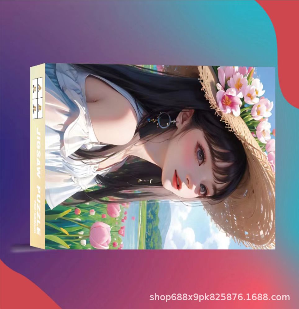 Rompecabezas con pegamento 1000 unidades de papel gran tamaño 70*50cm adultos descompresión juguetes educativos para niños al por mayor