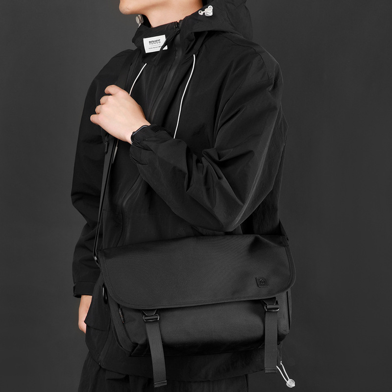 WEPOEWR nuevo bolso de mensajero de gran capacidad de viaje de color sólido cuadrado bolso de mensajero de negocios bolso de hombro para hombre