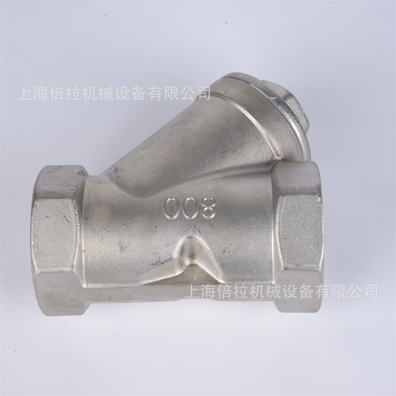 TENHEFLOW Y601 3/4 304不锈钢Y型高温蒸汽螺纹丝扣阀门过滤器