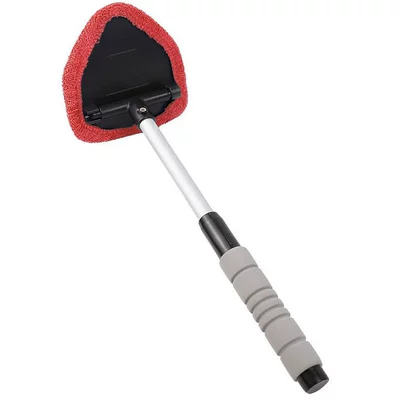 Car Windshield Cleaning Brush, Defogging Car cleaning tools - type-b-sponge-handle-1-red-cloth-cover