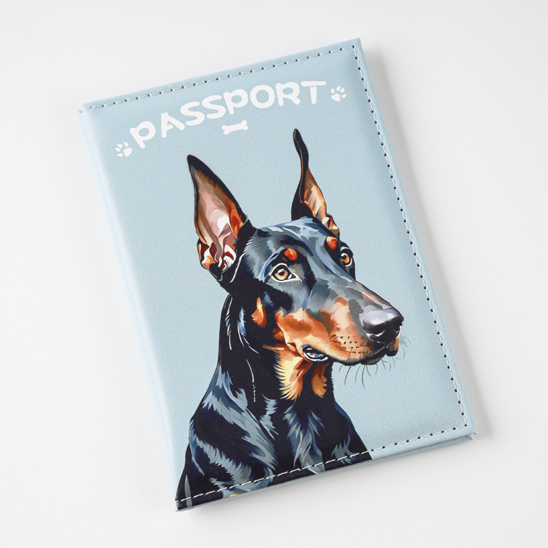 22g Weight Synthetic Leather Lining Material Open Closure Type / Strap Type passport holder Bags Type Travel Occasion Pu Leather Material Waterproof Function Dog, Cat Pattern All Seasons Season Unisex Gender Cute Style Square Shape Unisex Cute Dog Cat Pu Leather Waterproof Passport Holders 3