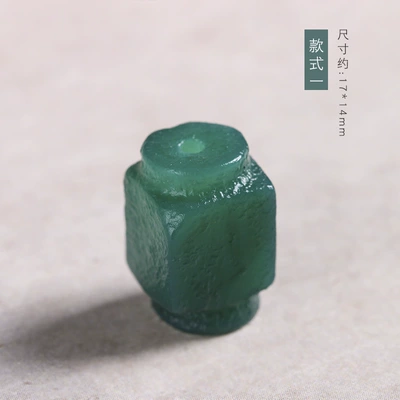 Original Wenwan wrapping pulp old red green agate DIY small tube beads spacer beads waist beads top beads jewelry accessories multi-color loose beads (Zərgərlik ara hissələri) - style-1-about-1714mm-random-color