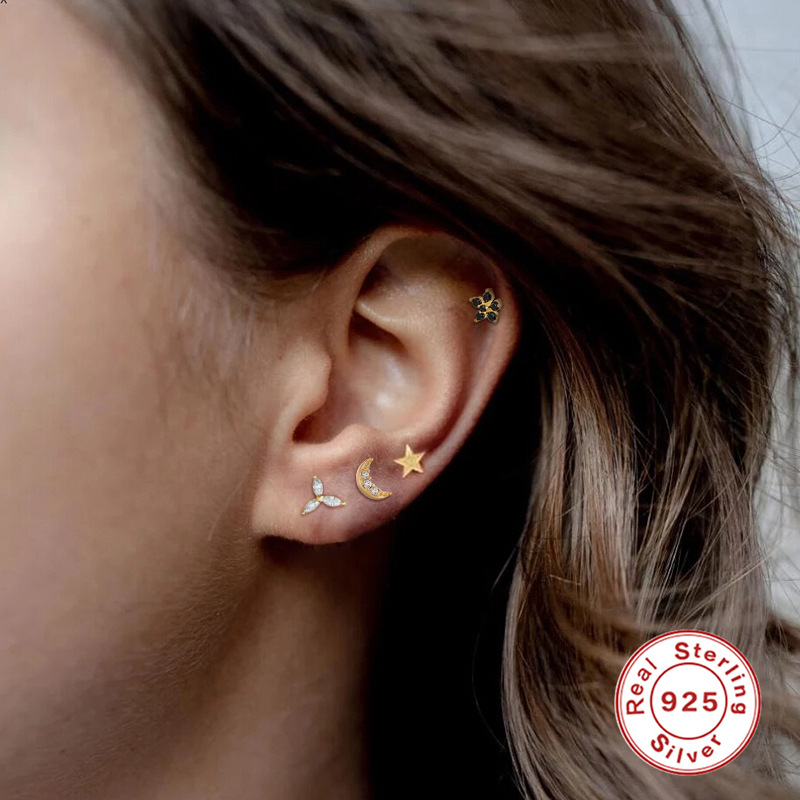 1g Weight 925 Sterling Silver Ear Needle Material Drop Earrings, Ear Studs Classification 1 Piece Quantity Holiday, Daily Occasion 925 Sterling Silver Material Geometric Pattern All Seasons Season Unisex Gender Simple Style, IG Style Style 1 Piece 925 Sterling Silver 925 Sterling Silver Earrings Geometric Drop Earrings Ear Studs 22