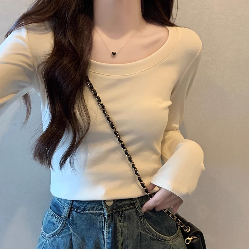 Cotton retro long-sleeve