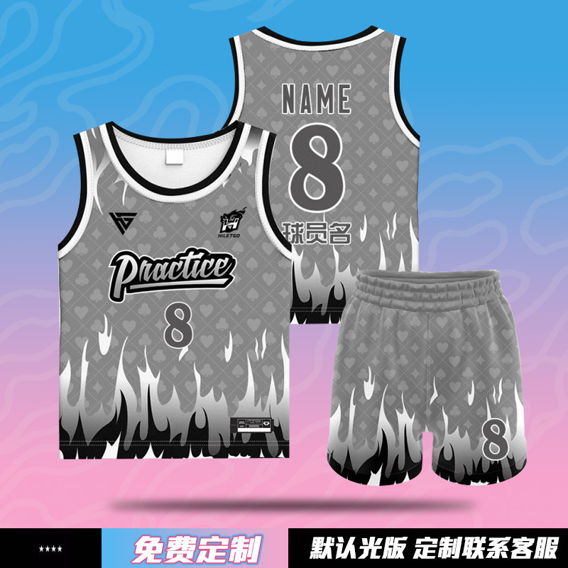 数码印儿童篮球服全身定制队服训练营球衣男童女孩小学生比赛服夏|undefined