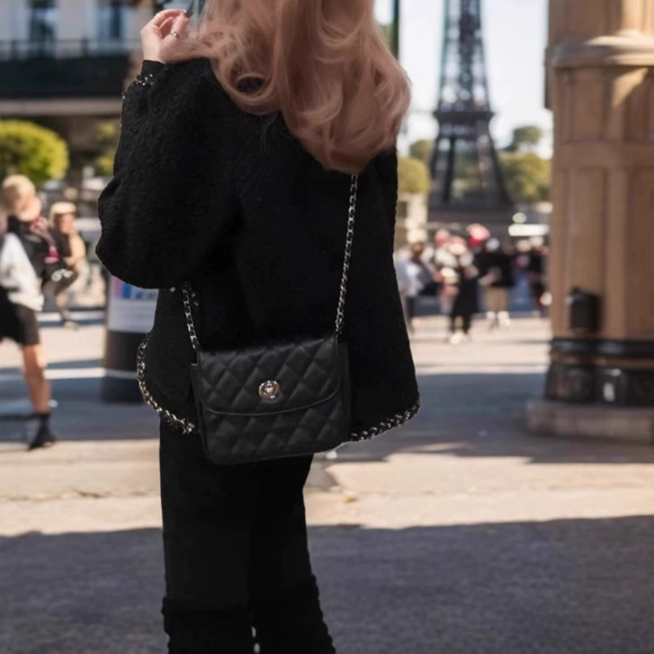 Пальто, куртка, корейский стиль, свободный крой, стиль Chanel