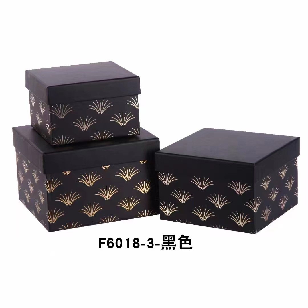 Tapa de impresión cuadrada caja de regalo joyería caja de lápiz labial cumpleaños caja de regalo de Navidad jabón caja de flores en stock