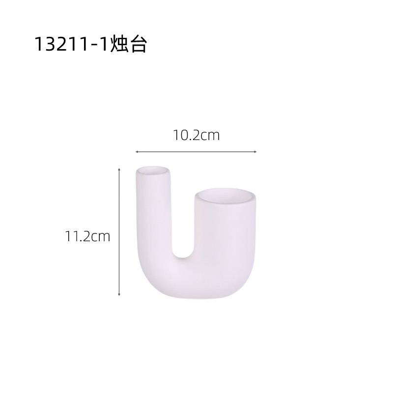 Luz moderna de lujo plata cerámica candelero decoración hogar dormitorio boda romántica mesa comedor ins estilo suave Decoración